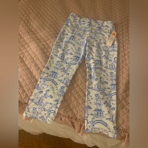 Jude Connally Lucia Chinoiserie White Perl pants size Small NWT msrp $158